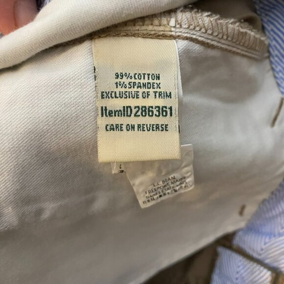 lot of (2) L.L. Bean Favorite Fit pants (Dark Sable) & Khaki 6R NWT women's - Picture 8 of 10